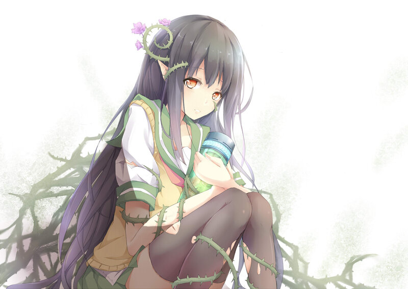 Elf Girl with Vines — Green