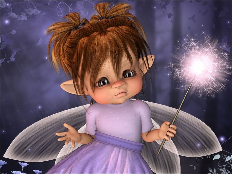 Elf Girl with Wand