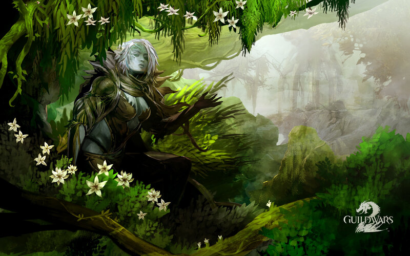 elf in a lush forest