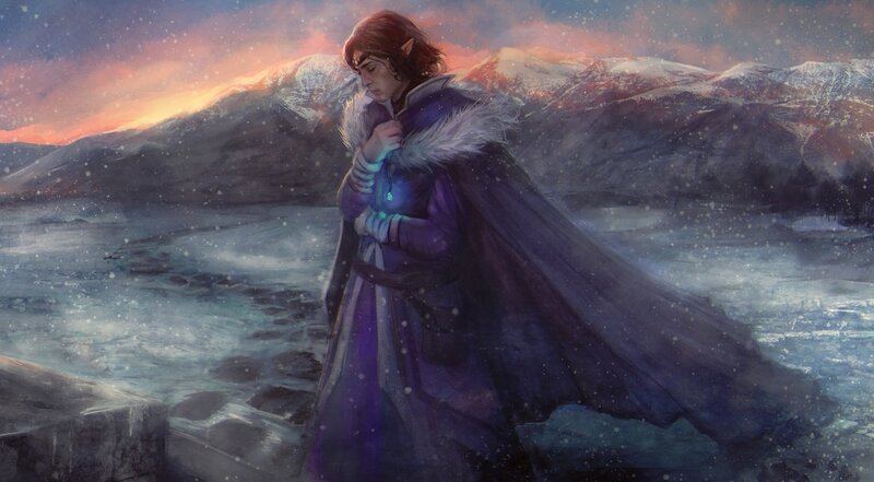 Elf in Purple Cloak — Dramatic