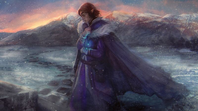 Elf in Purple Cloak