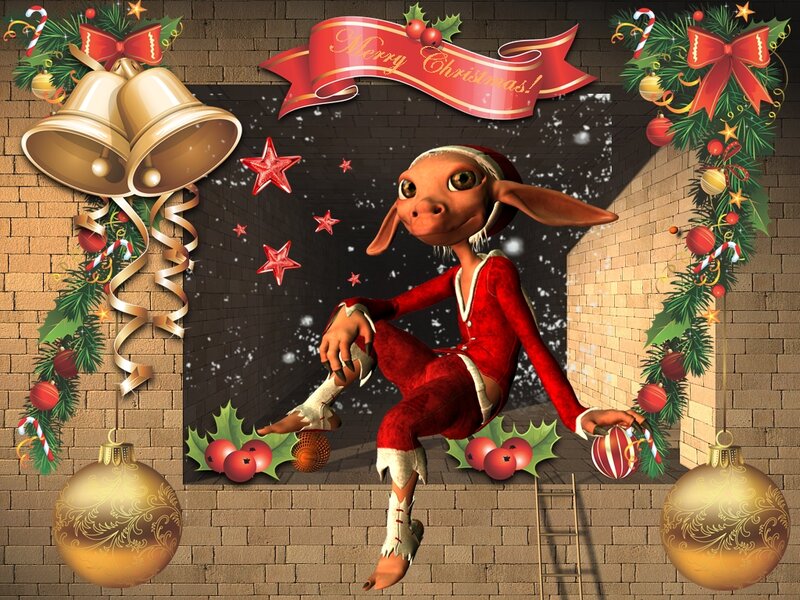 Elf in Red Suit