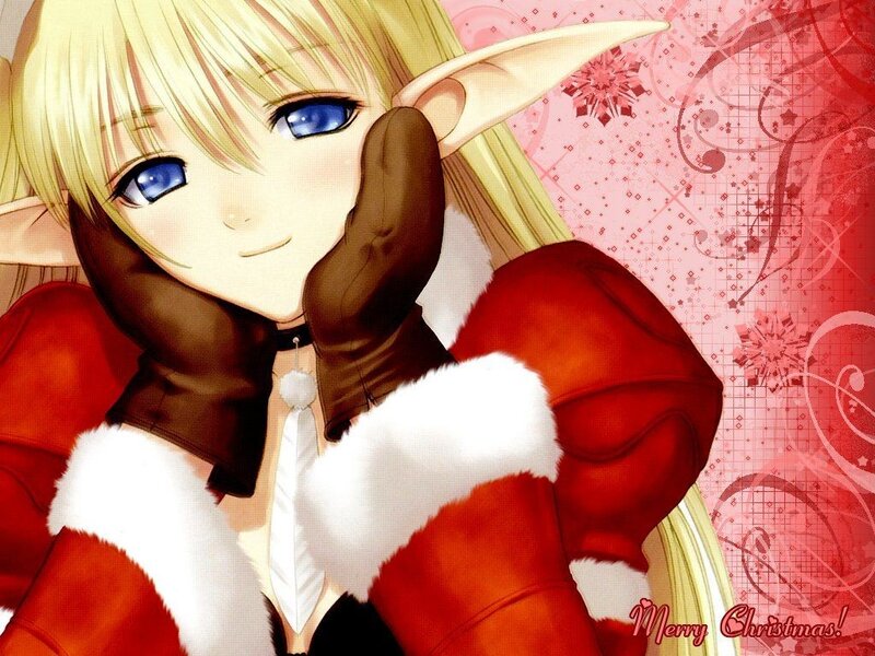 elf in santa outfit