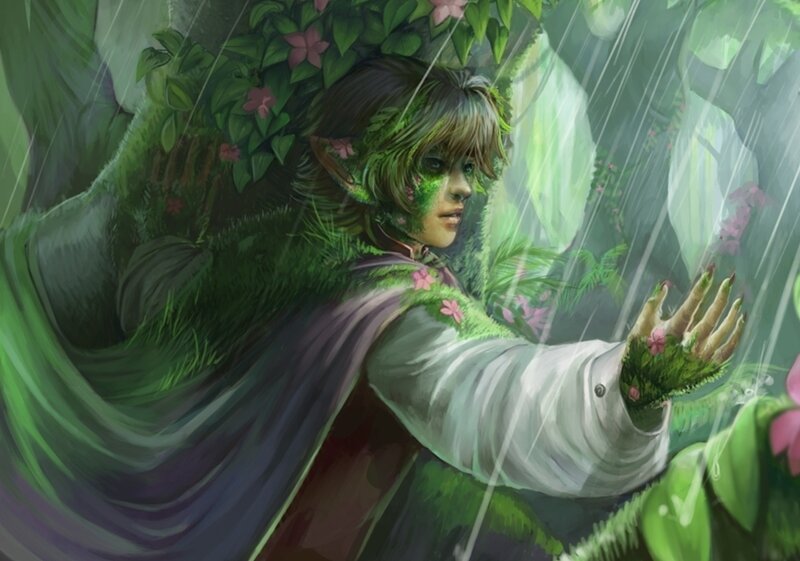 elf in the rain