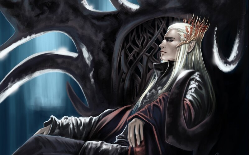 Elf King on Throne