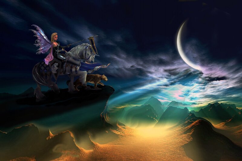 Elf Knight on Horse