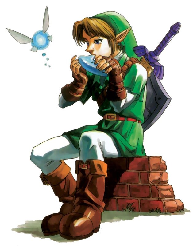 Elf-like Boy Playing Flute