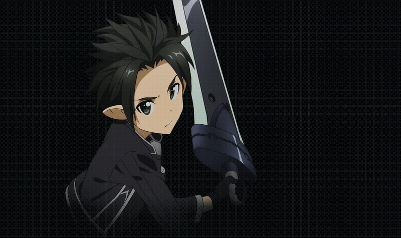 Elf-like Boy with Sword — Black