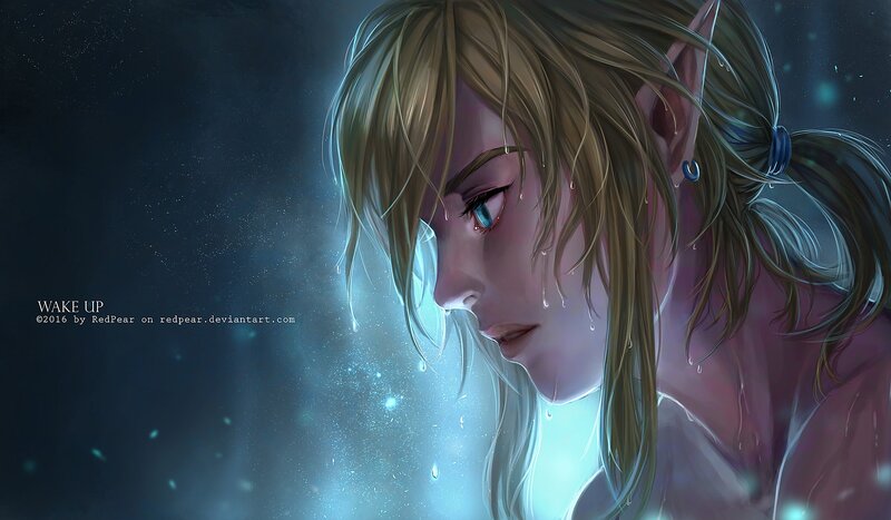 Elf-like Character Crying