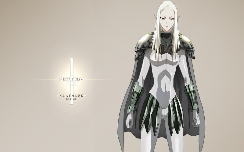 Elf-like Character in Armor — White