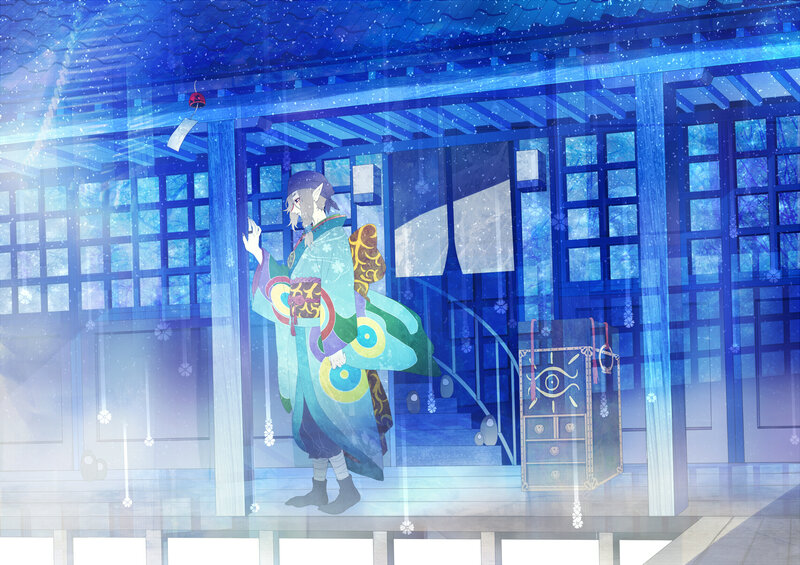 Elf-like Character in Kimono