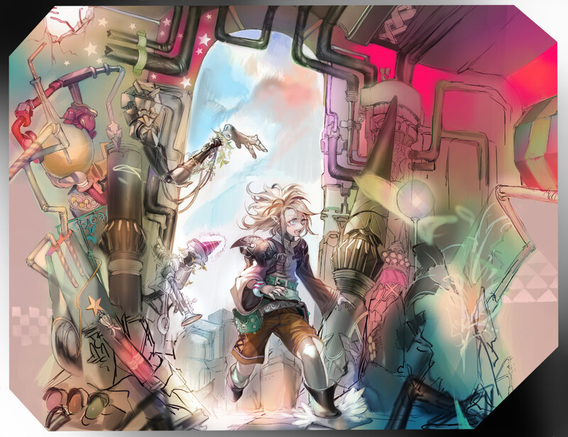 Elf-like Character in Machinery