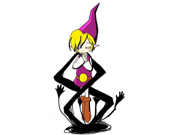 Elf-like Character Sitting