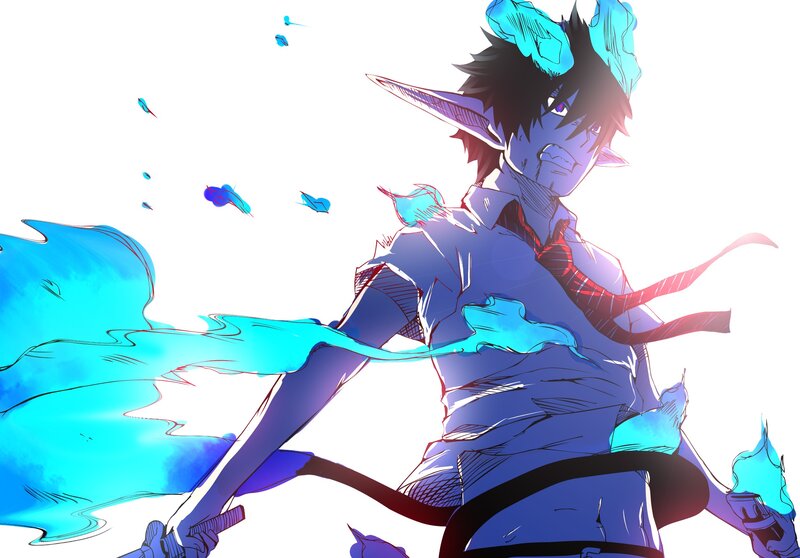Elf-like Character with Blue Energy