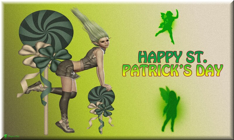 Elf-like Character with Lollipops