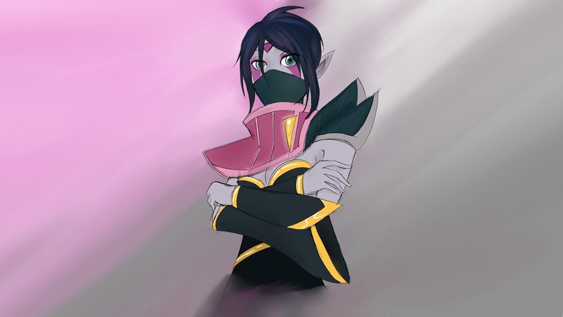 Elf-like Character with Mask