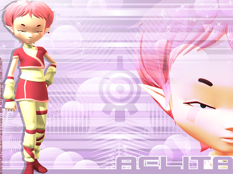 Elf-like Character with Pink Hair