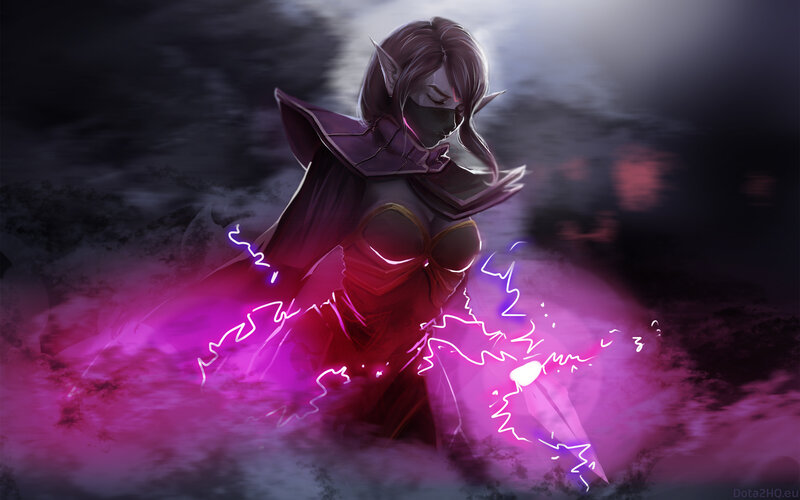 Elf-like Character with Purple Energy