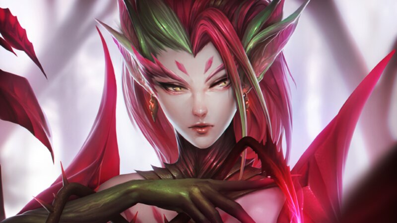Elf-like Character with Red Hair — Dramatic
