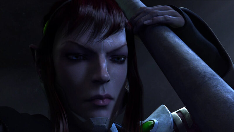 Elf-like Character with Red Hair