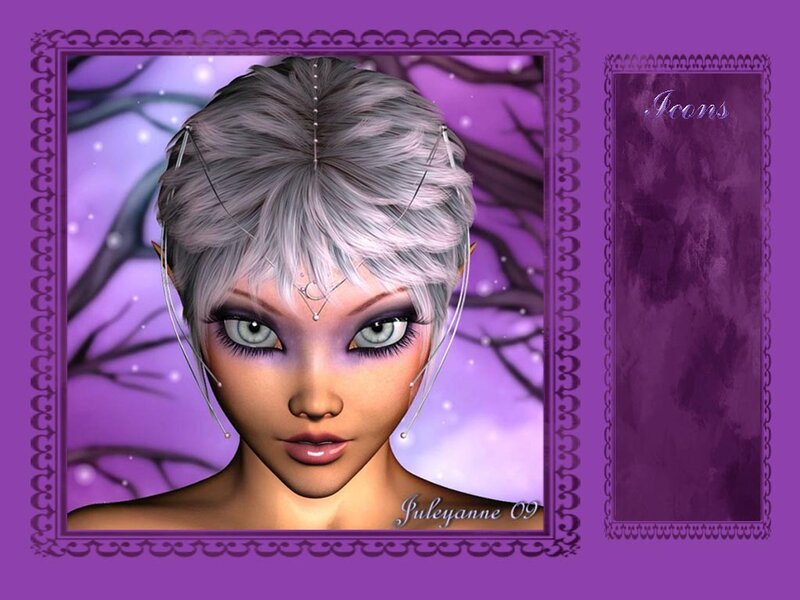 Elf-like Character with Silver Hair