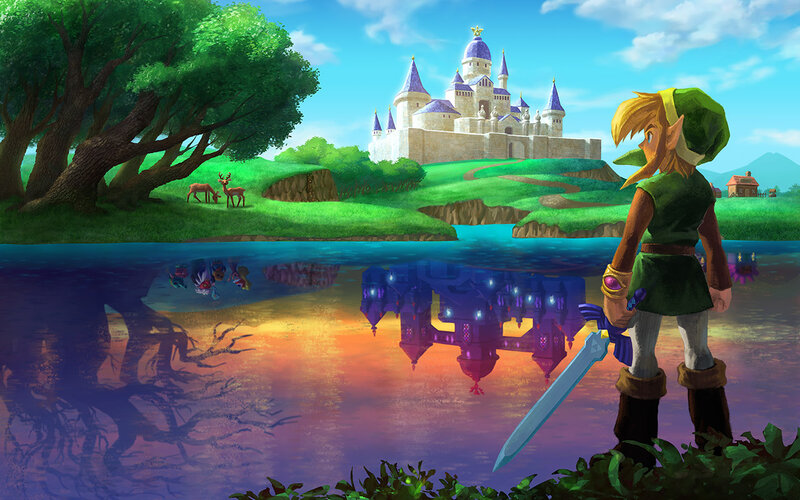 Elf-like Character with Sword — Green, Serene