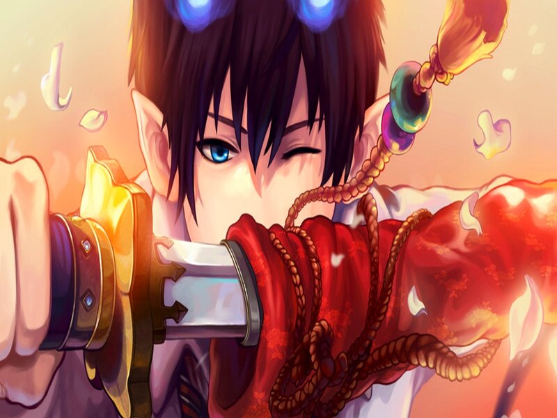 Elf-like Character with Sword — Red
