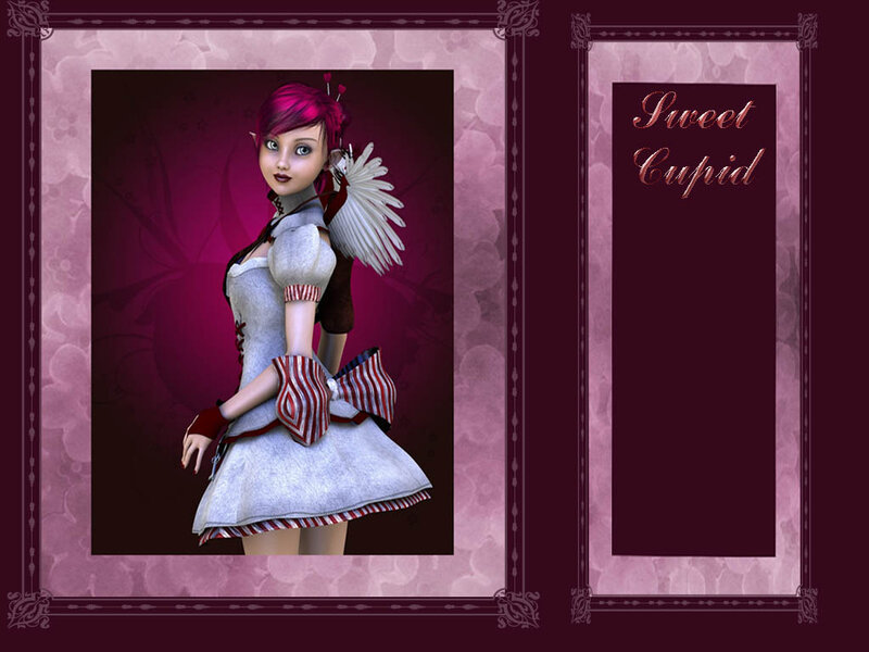 Elf-like Character with Wings — Purple