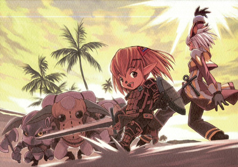 Elf-like Characters Running