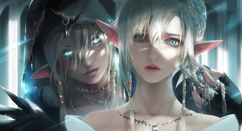 Elf-like Characters — White