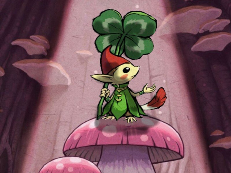 Elf-like Creature on Mushroom