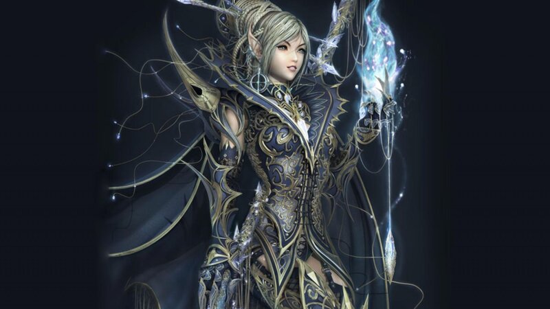 Elf-like Female Character — Black