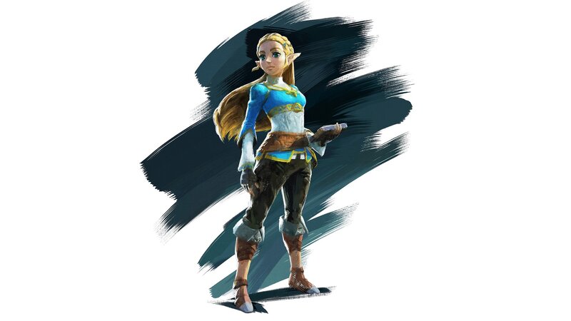 Elf-like Female Character — White