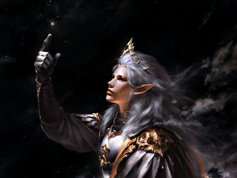 Elf-like Figure in Armor