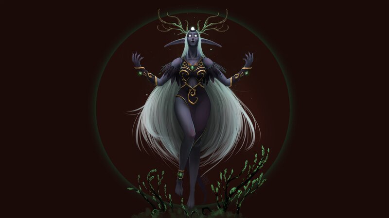 Elf-like Figure with Antlers