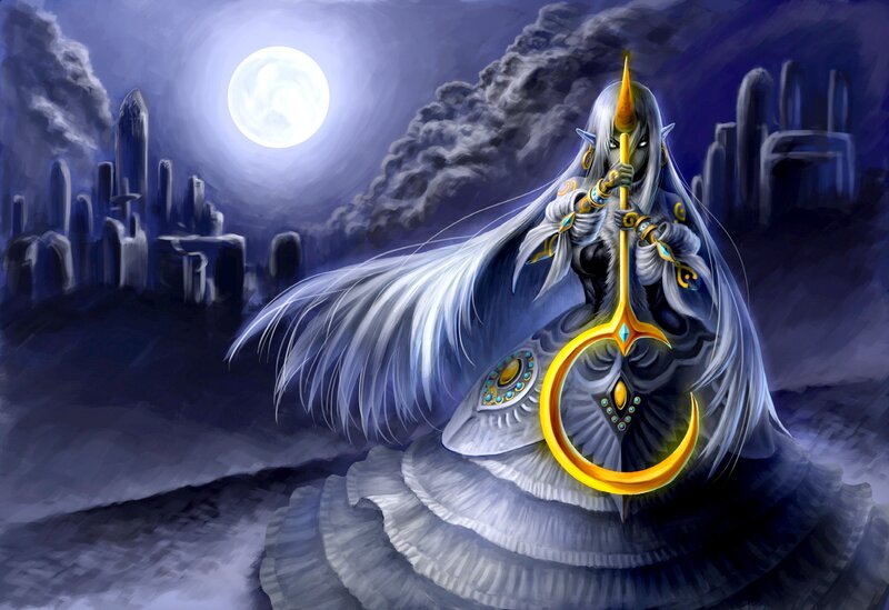Elf-like Figure with Staff