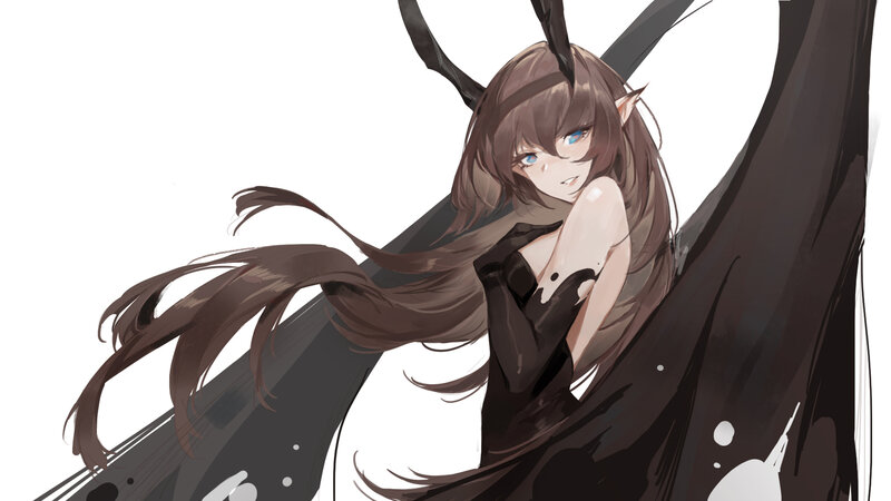Elf-like Girl with Horns