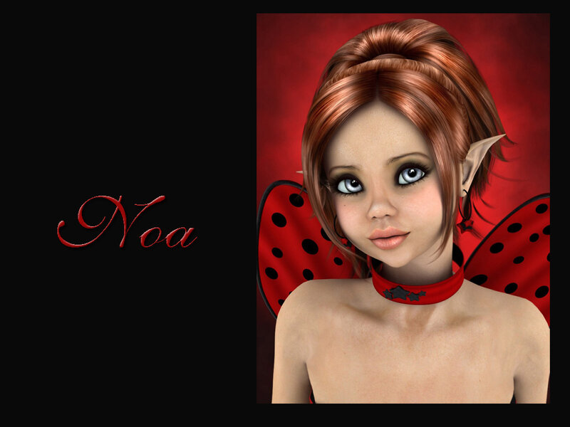 Elf-like Girl with Wings