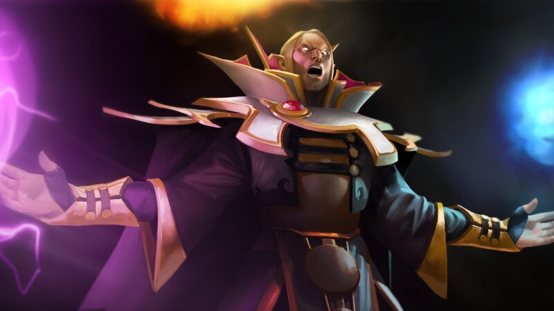 Elf-like Mage Casting Spell — Purple