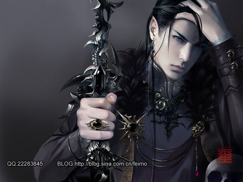 Elf-like Warrior — Black