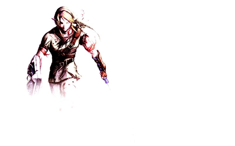 Elf-like Warrior Character — White