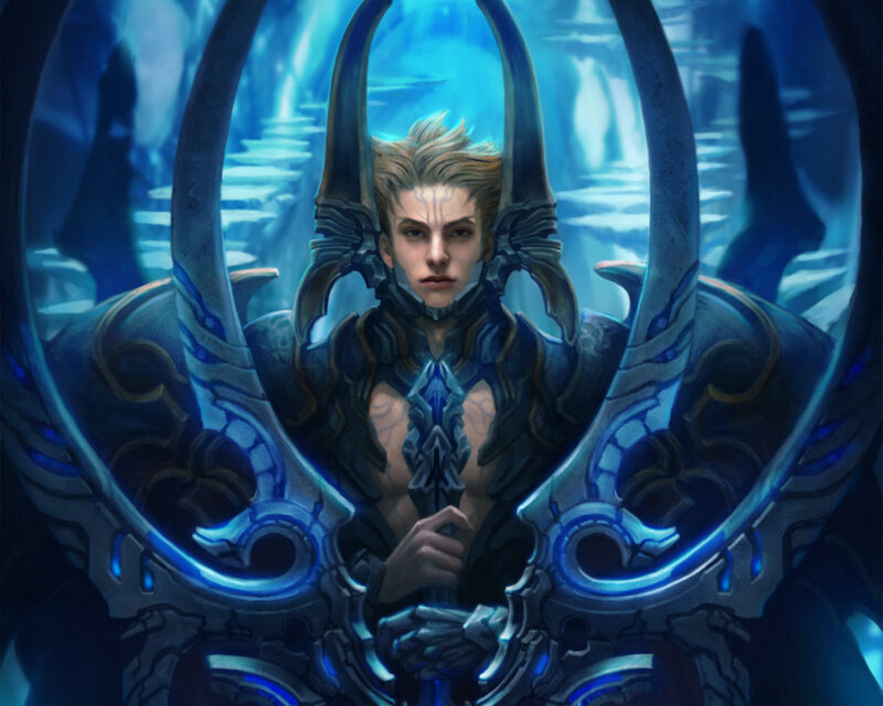 Elf-like Warrior in Armor