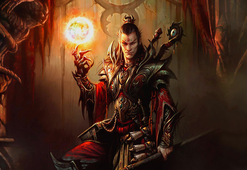 Elf-like Warrior with Staff