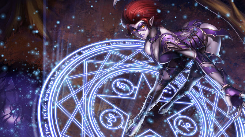 Elf-like Woman in Armor — Purple