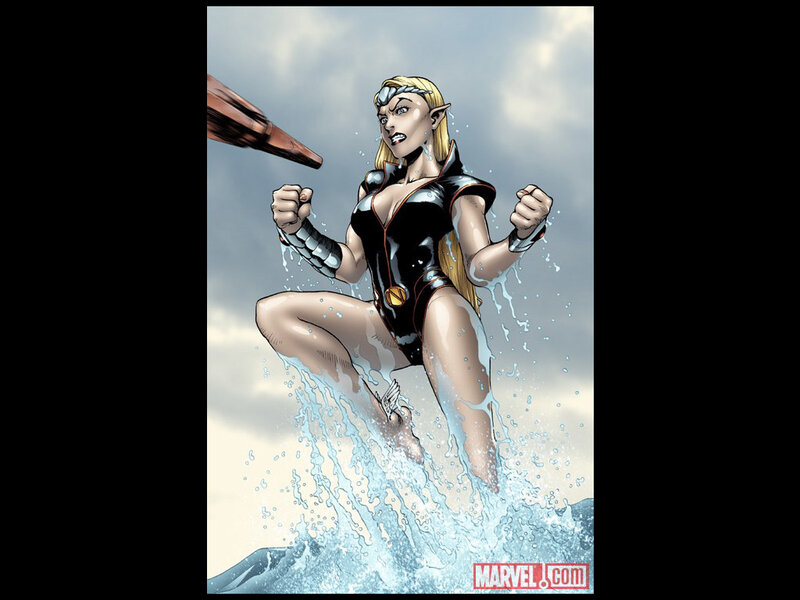 Elf-like Woman in Water