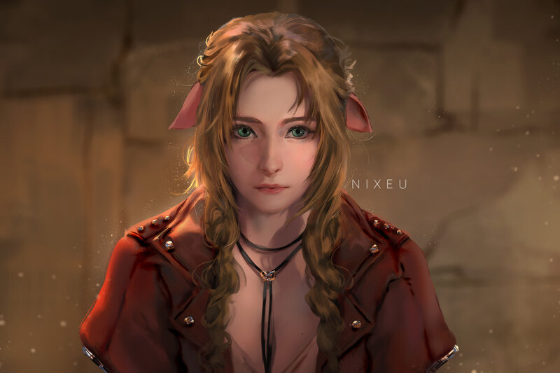 Elf-like Woman with Braids