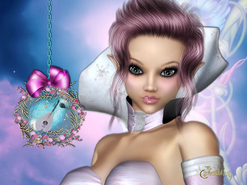 Elf-like Woman with Ornament
