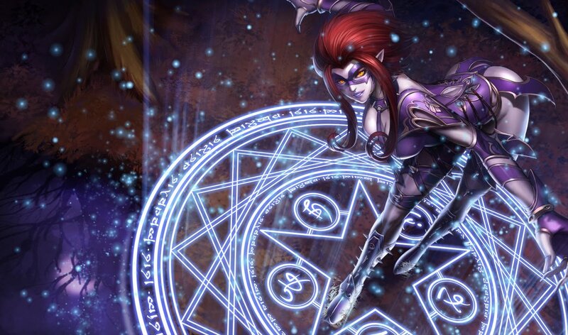 elf mage casting spell