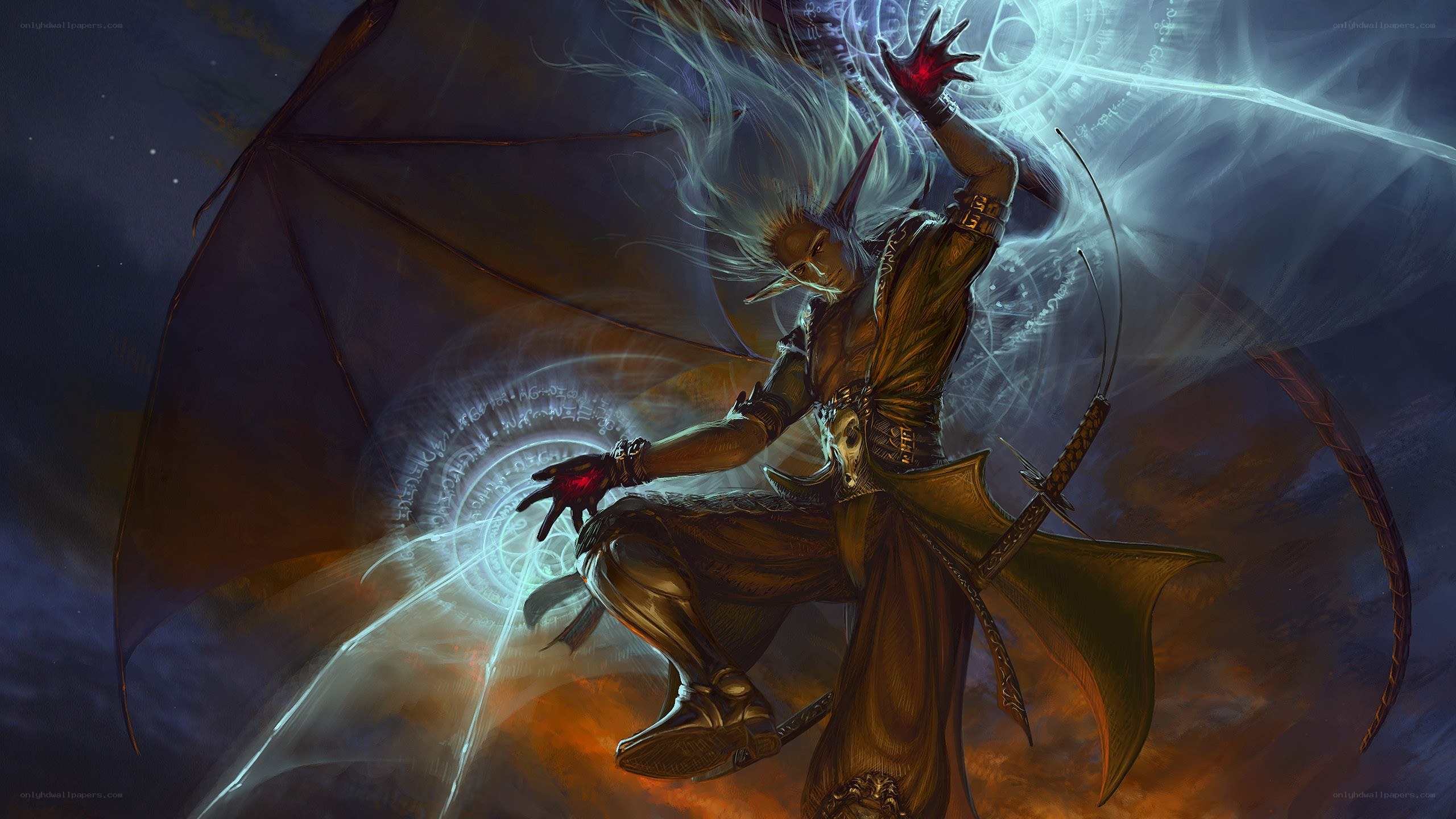 elf mage casting spell