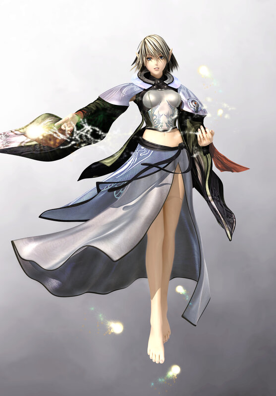 elf mage in flowing robes